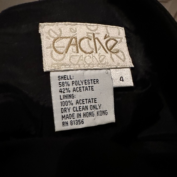 Cache Black Gown. Size 4. Open back. Excellent condition. - Picture 2 of 4